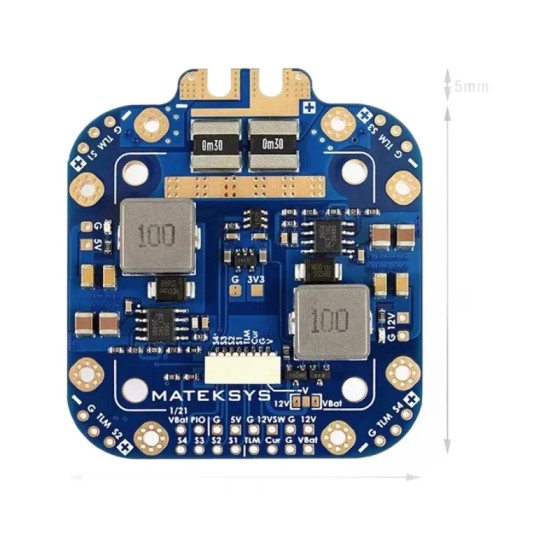 Original MATEK PDB FCHUB-12S V2 Cinelifter Drone Toy 12V Output 440A Current Sensor 3-12S RC Airplane X-Class 6mm Parts